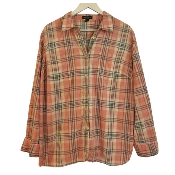 Lauren Ralph Lauren Tops - Lauren Jeans Co. pink plaid button down 2x